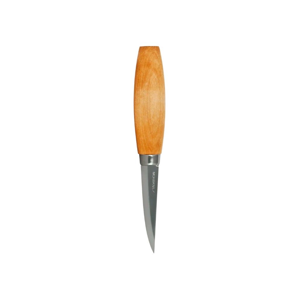 Cuchillo de tallado Morakniv con filo Scandi Zero sin micro bisel para trabajo de precisi&oacute;n en madera