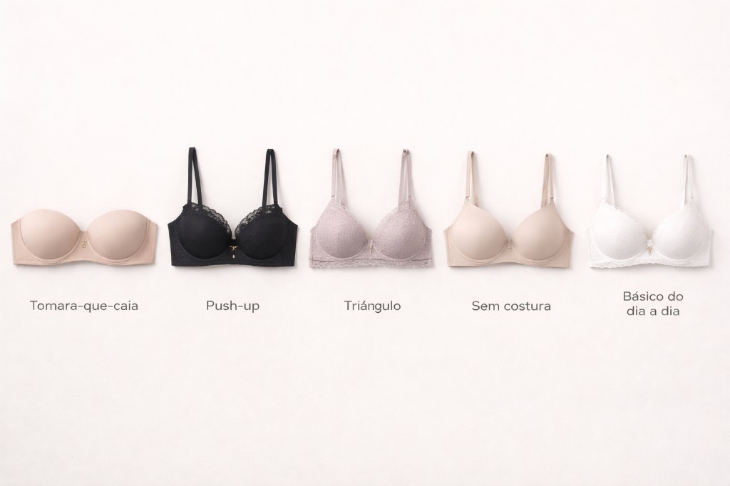 Tipos de modelos de sutiã: como usar e combinar com seus look