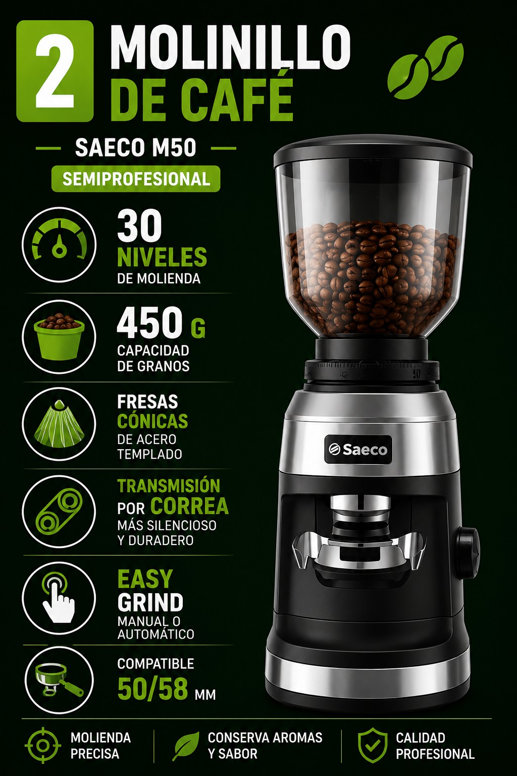 Molinillo Saeco M50