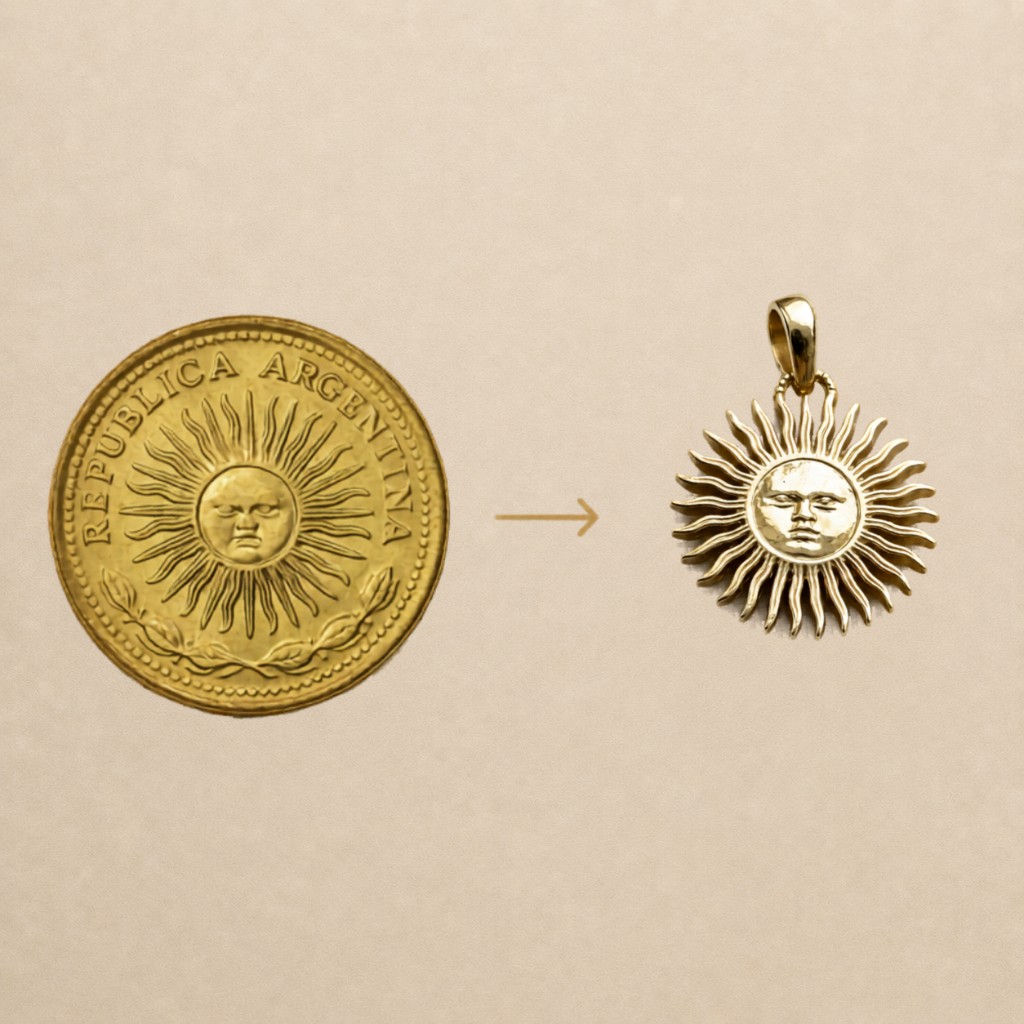 De moneda a joya &mdash; Sol de Mayo