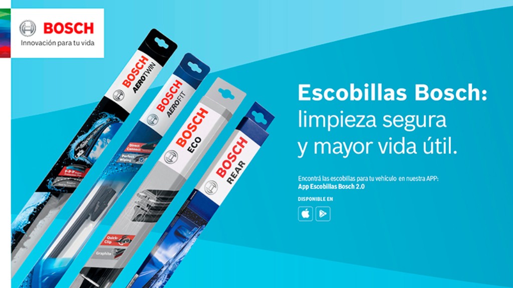 Escobillas Bosch: limpieza segura y mayor vida útil