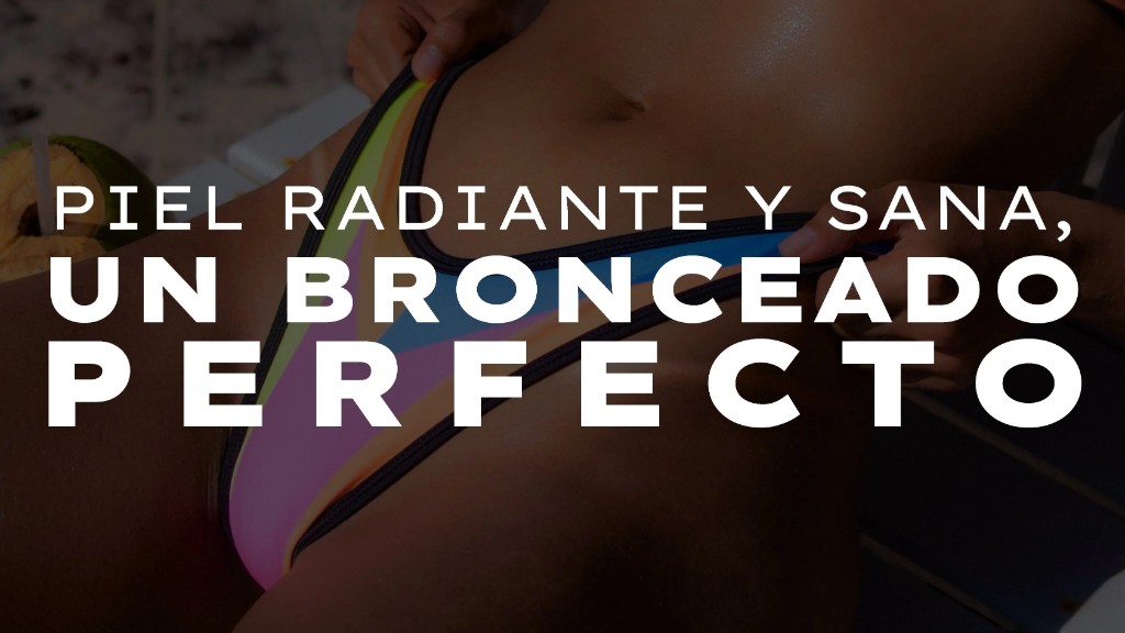 Piel radiante y sana, un bronceado perfecto