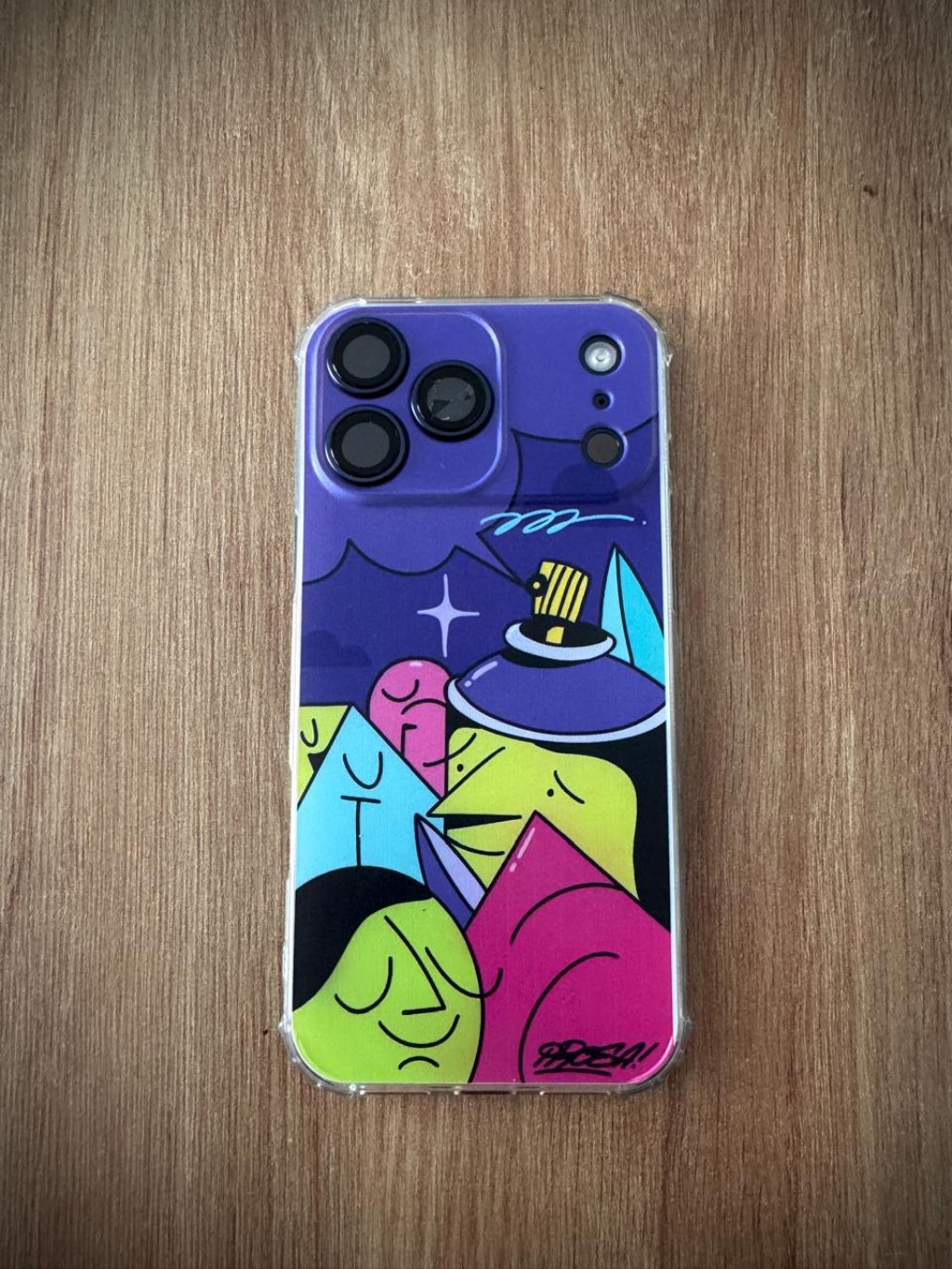 Capinha de celular Modelo Spray da Madrugada - Arte de graffiti com cores vibrantes e est&eacute;tica noturna por Diego Prosa.