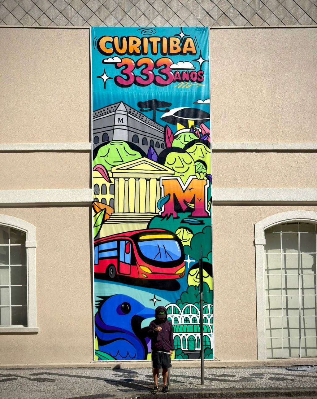 Mural Prosa Graffiti em Curitiba, para o Shopping Mueller