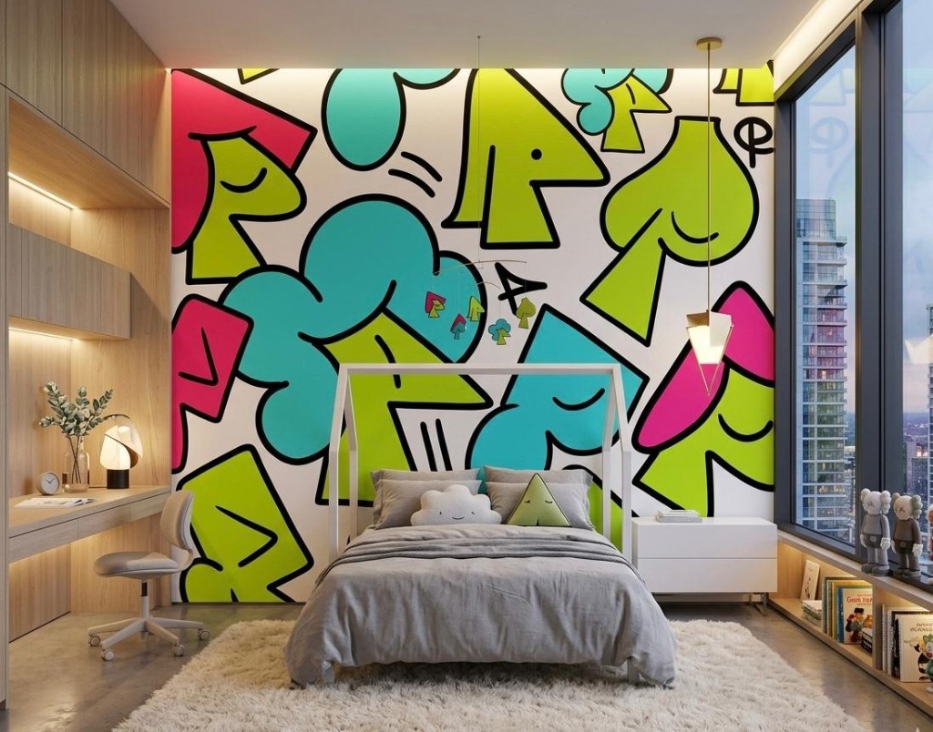 mural em quarto infantil