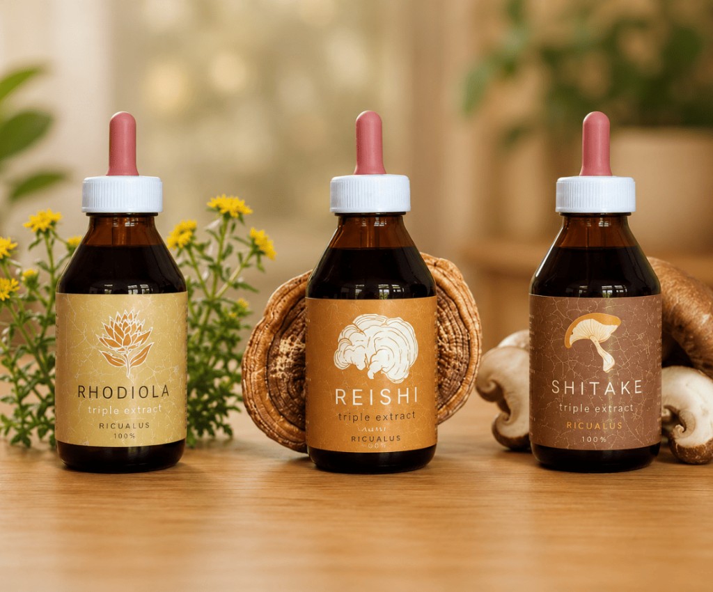 Rhodiola, Reishi y Shiitake