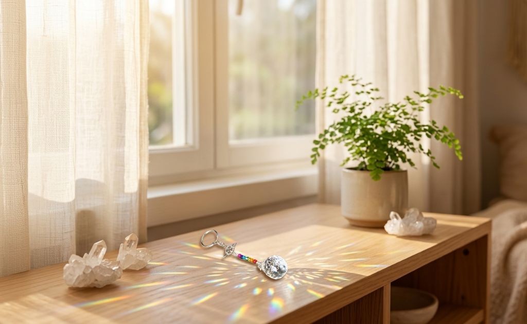 Llavero con atrapasol 7 chakras para equilibrar la energ&iacute;a y aportar armon&iacute;a al entorno. 