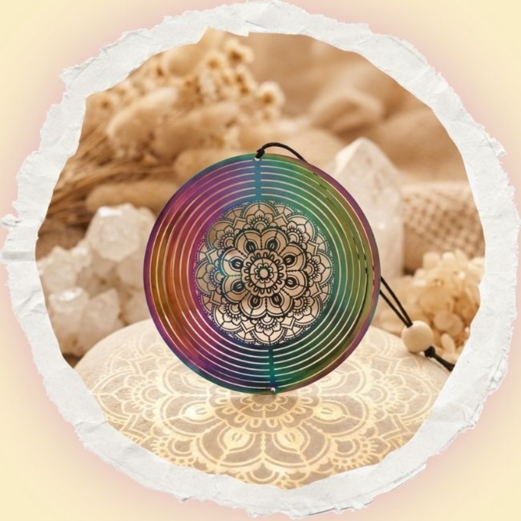 Mandala decorativo de Alma Acuario inspirado en la geometr&iacute;a sagrada para crear espacios de armon&iacute;a y meditaci&oacute;n. 