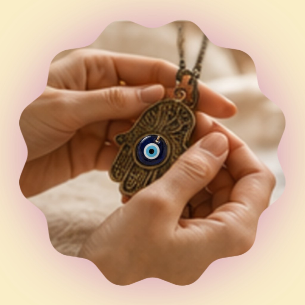 Amuletos de protección como símbolo de intención y bienestar.