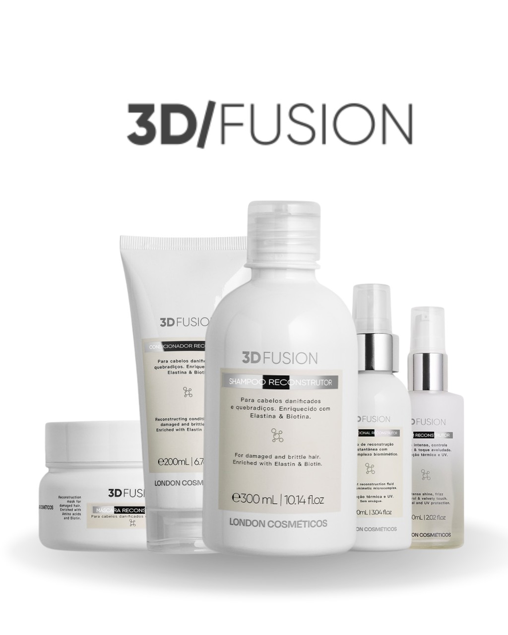 Linha 3D Fusion Home Care London Cosm&eacute;ticos
