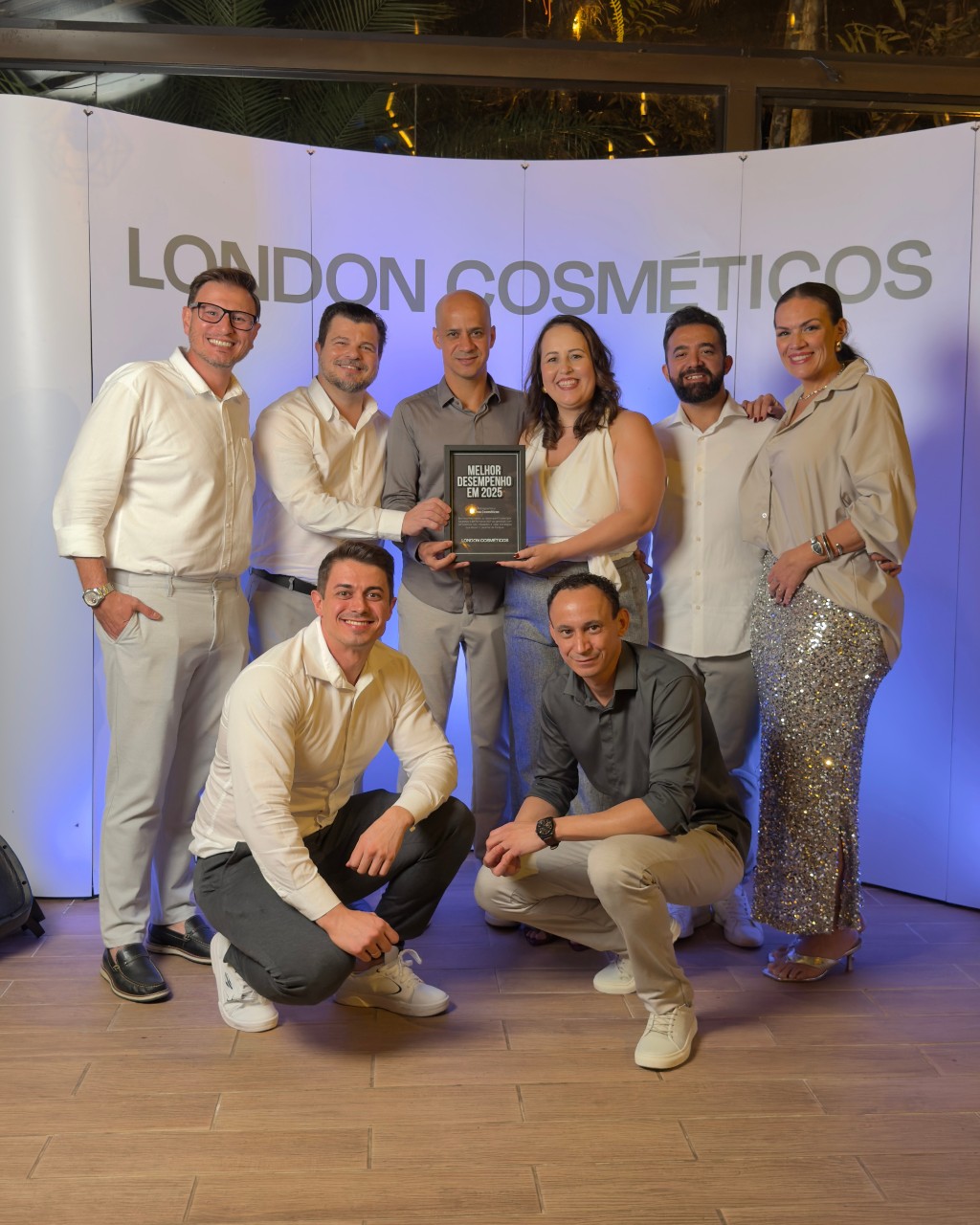 Equipe educacional D'Lima Cosm&eacute;ticos e London Cosm&eacute;ticos