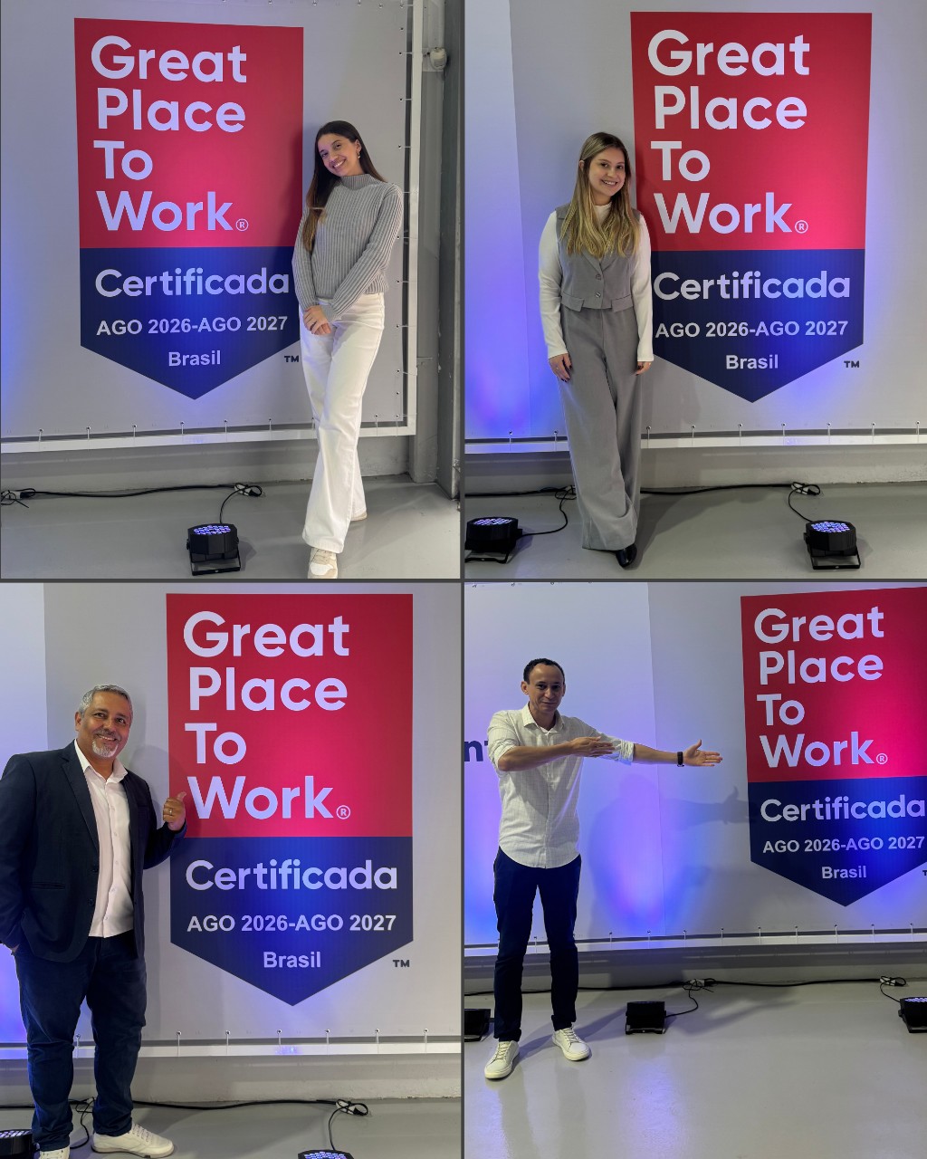 Equipe D'Lima Cosm&eacute;ticos com selo GPTW