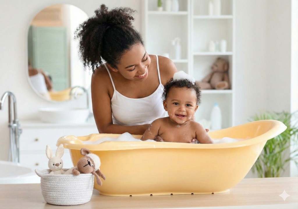 óleo de banho para crianças