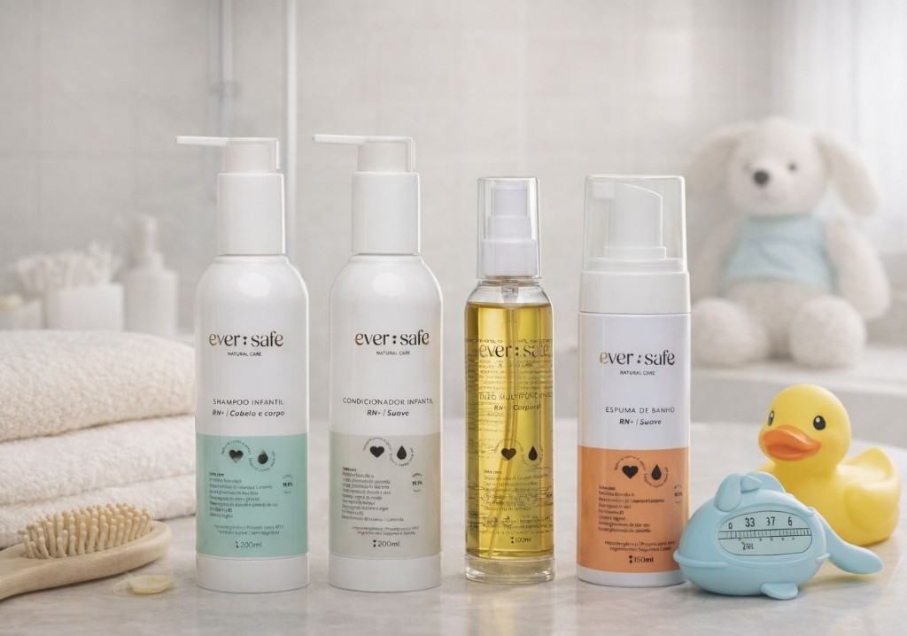 O Shampoo Infantil Ever Safe foi desenvolvido especialmente para a limpeza delicada dos cabelos e do couro cabeludo das crian&ccedil;as. Com f&oacute;rmula suave e pensada para o uso di&aacute;rio, promove higieniza&ccedil;&atilde;o eficiente sem ressecar ou agredir os fios.  Ideal para cabelos finos e delicados, o shampoo infantil Ever Safe proporciona espuma leve e f&aacute;cil enx&aacute;gue, tornando o momento do banho mais pr&aacute;tico e confort&aacute;vel para pais e filhos. Sua composi&ccedil;&atilde;o &eacute; cuidadosamente elaborada para respeitar a sensibilidade da pele infantil, ajudando a manter os cabelos macios, brilhantes e f&aacute;ceis de pentear.  Perfeito para integrar a rotina de cuidados di&aacute;rios, o produto combina seguran&ccedil;a, qualidade e cuidado em cada aplica&ccedil;&atilde;o, oferecendo mais tranquilidade para toda a fam&iacute;lia.