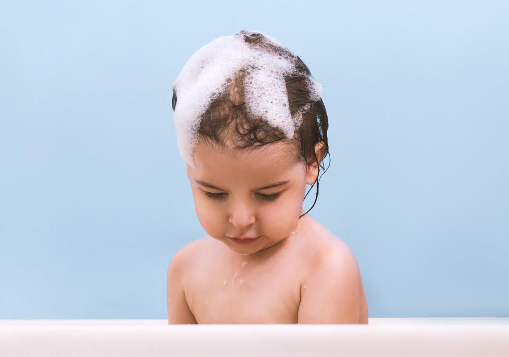 Shampoo infantil desenvolvido para proteger a pele em matura&ccedil;&atilde;o.