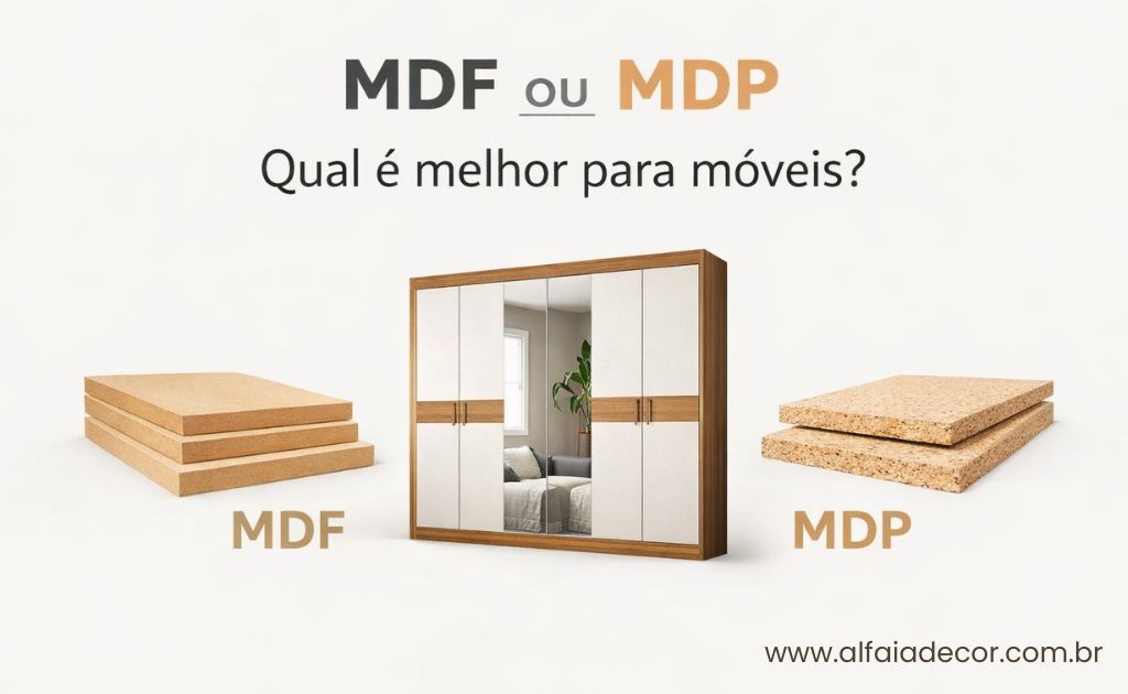 MDF ou MDP: qual o melhor material para móveis?