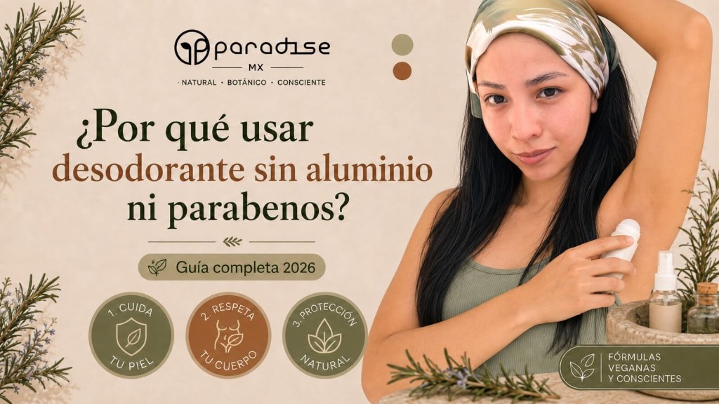 ¿Por qué usar desodorante sin aluminio ni parabenos?
