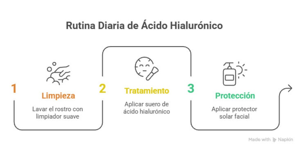 Rutina diaria de Ácido Hiualurónico