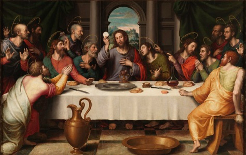 La &Uacute;ltima Cena, &oacute;leo obra del pintor espa&ntilde;ol Juan de Juanes.