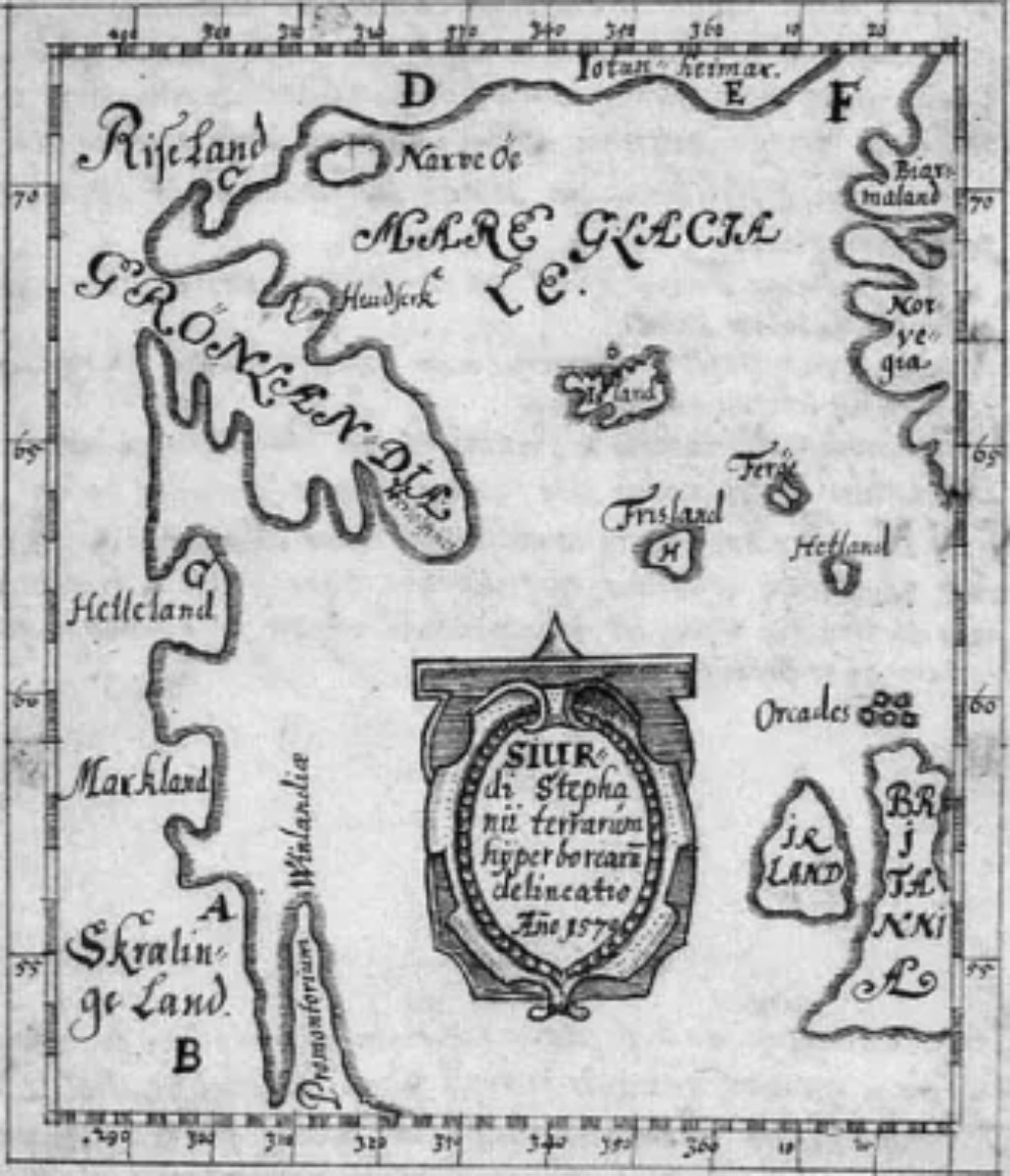 Mapa de Sk&aacute;lholt, a&ntilde;o 1579.