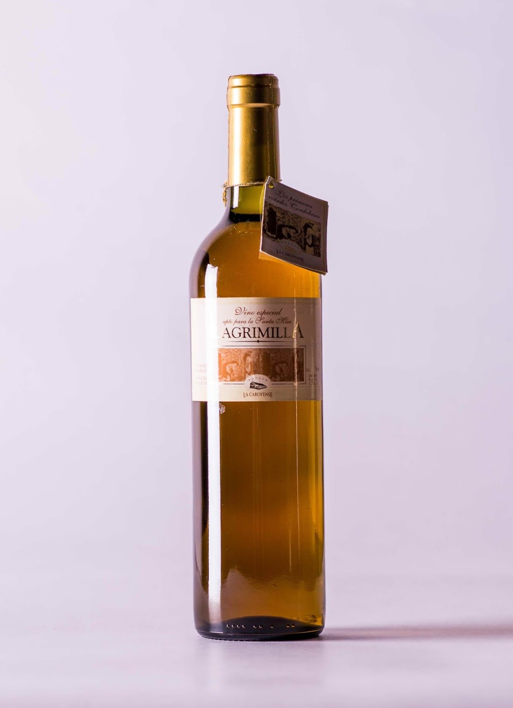 Vino blanco dulce &laquo;Lagrimilla&raquo;, de bodega La Caroyense