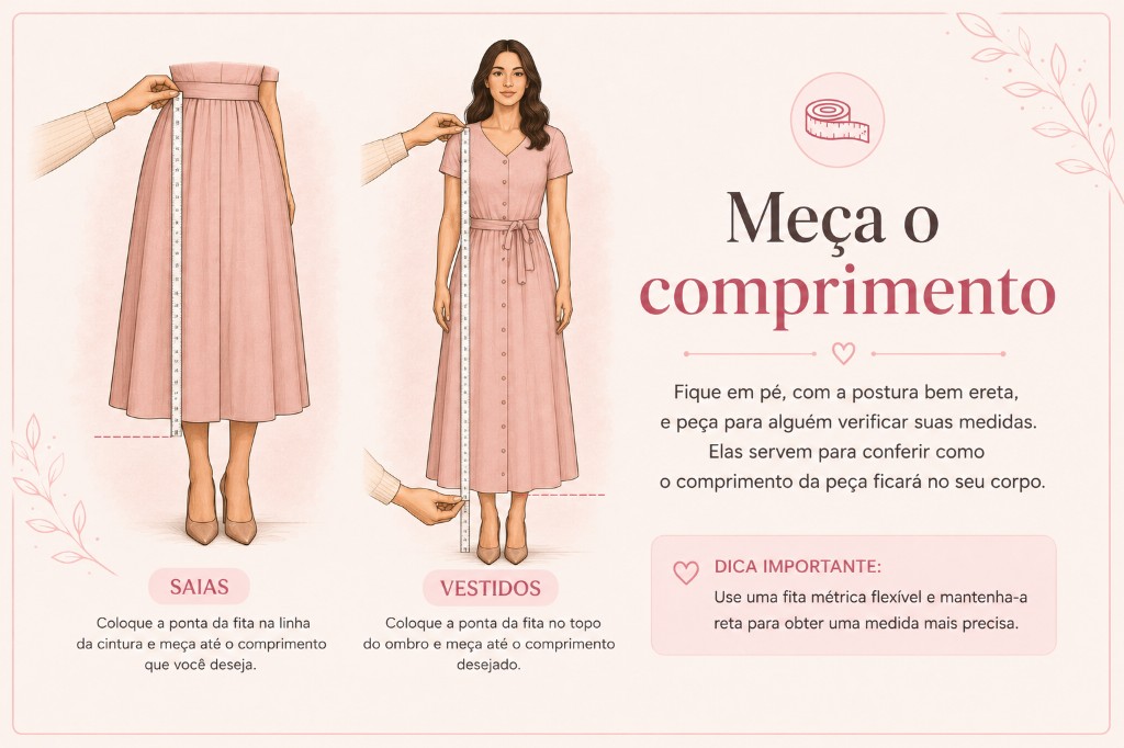 Meça o comprimento