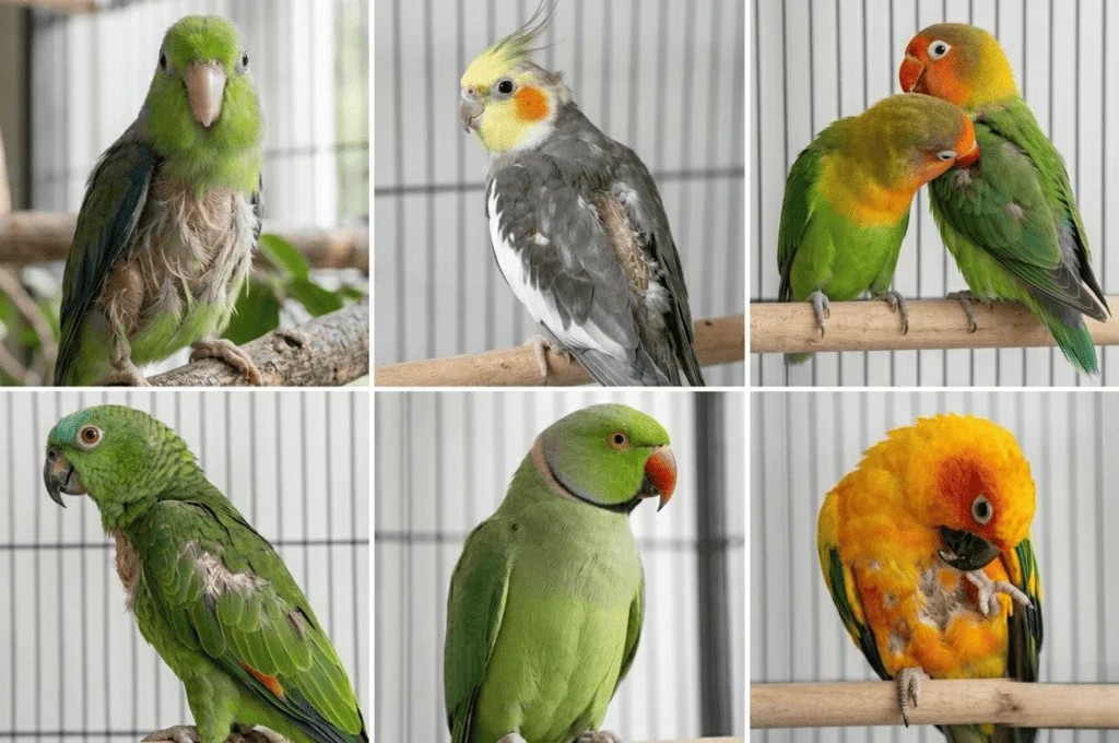 Picaje en loros y pericos