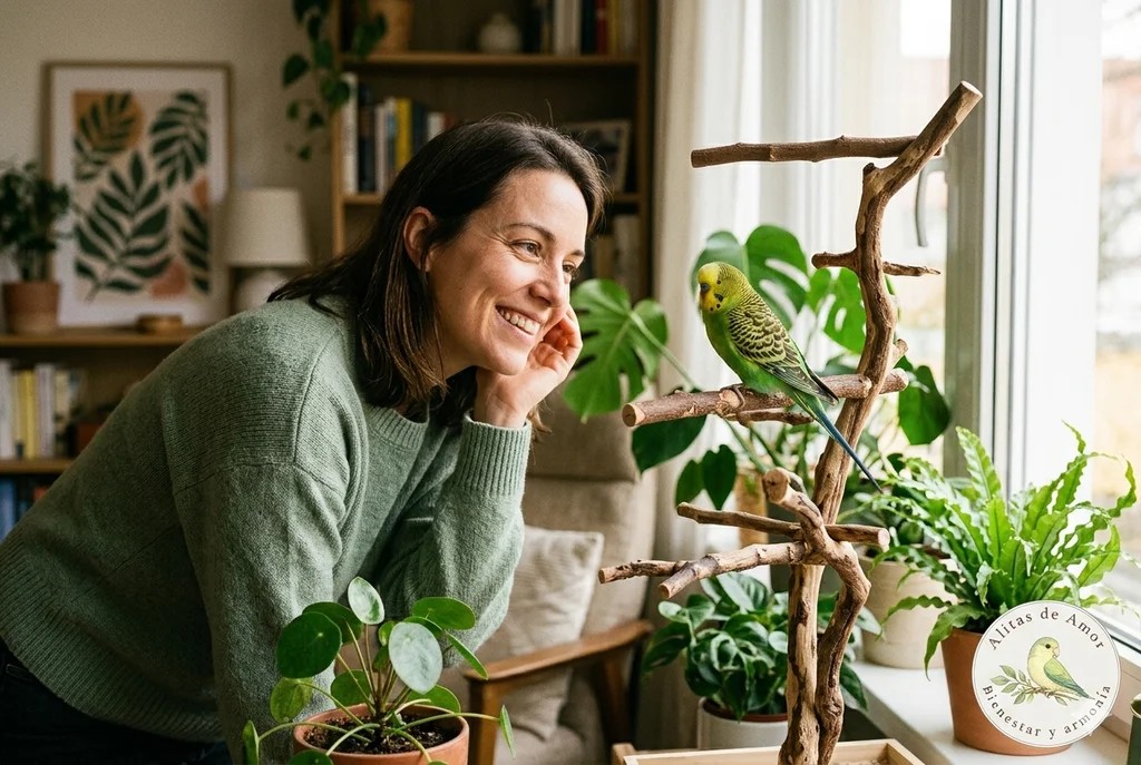 Relación de confianza entre loros y cuidadores
