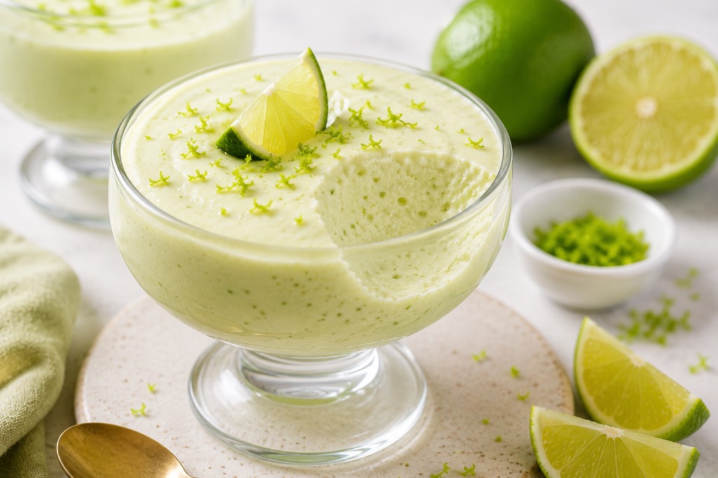 Mousse de lim&atilde;o com gelatina sem sabor