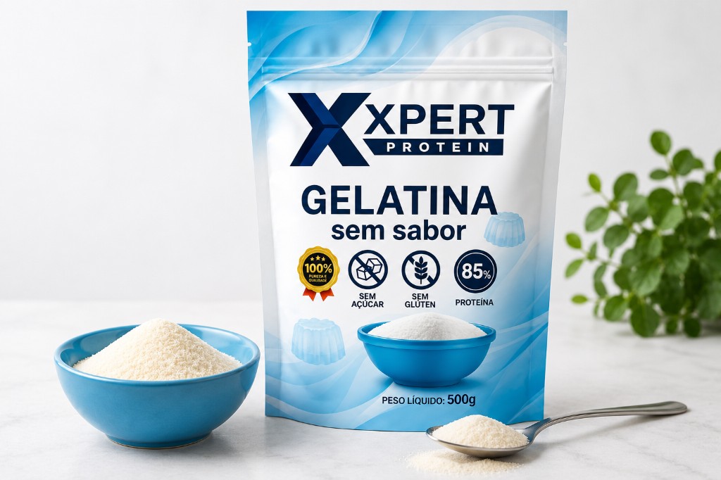 Gelatina Sem Sabor Xpert Protein 500g