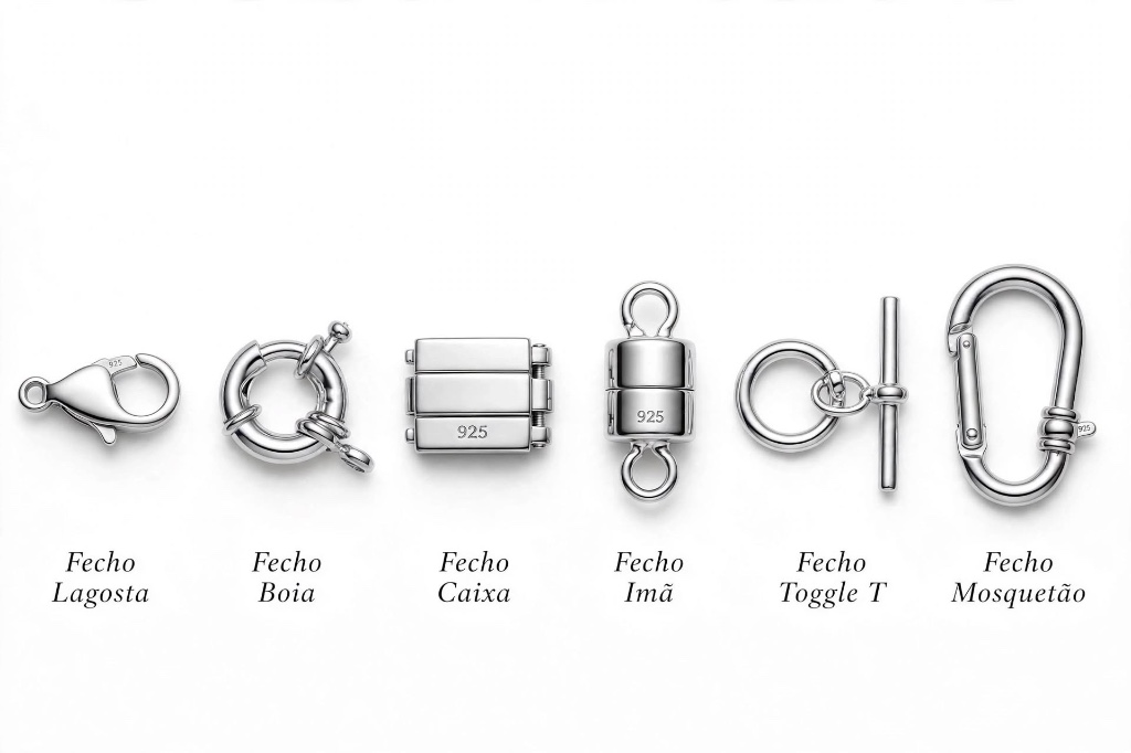 Os 6 Tipos de Fecho em Prata 925