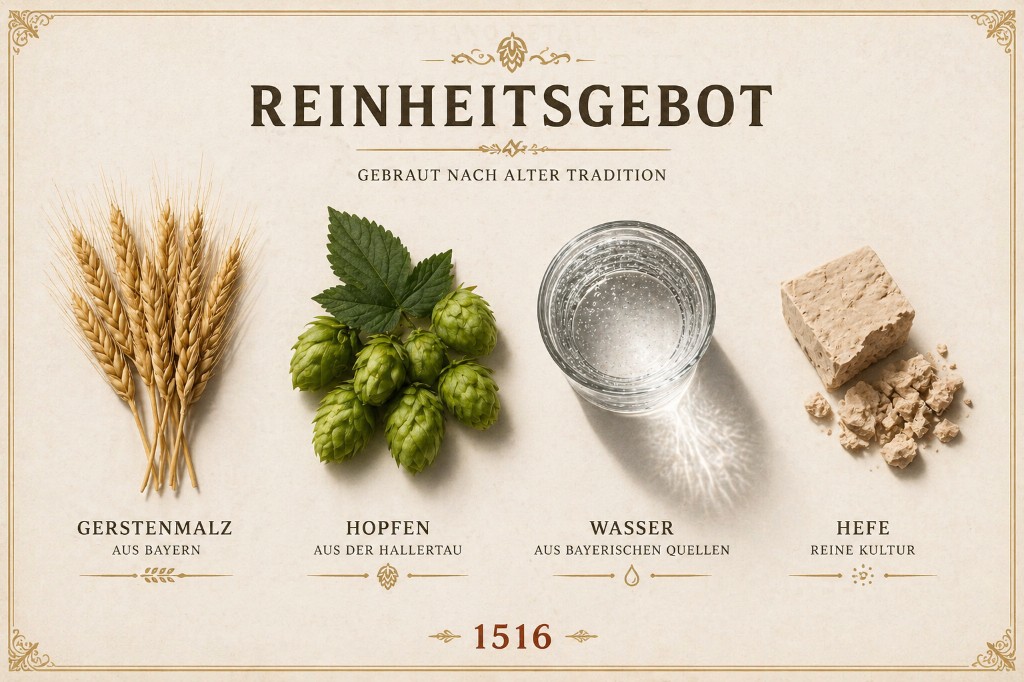 La ley establec&iacute;a algo radical para la &eacute;poca: la cerveza solo pod&iacute;a fabricarse con tres ingredientes. Agua, malta de cebada y l&uacute;pulo. 