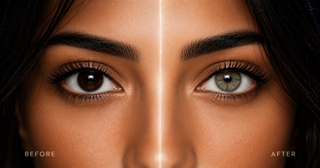 Brazilian colored contact lenses for dark eyes