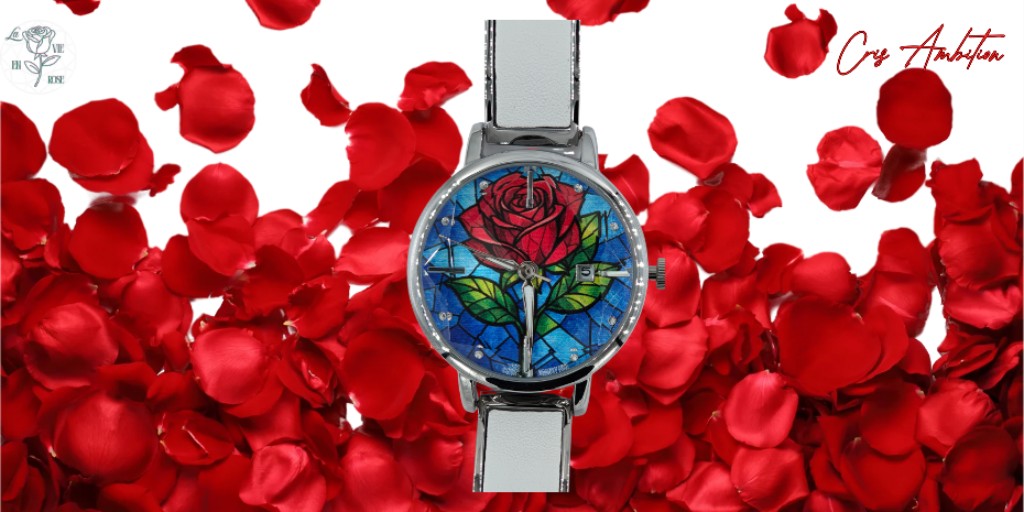 Mujer luciendo el modelo La Vie en Rose Azul en entorno urbano