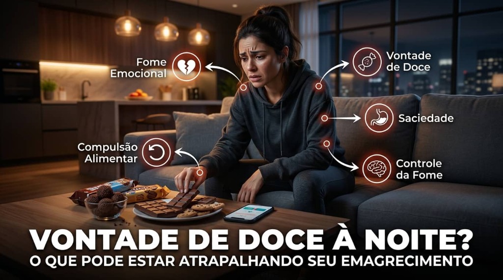 COMO CONTROLAR A VONTADE DE COMER DOCE À NOITE? VEJA O QUE PODE ESTAR ACONTECENDO