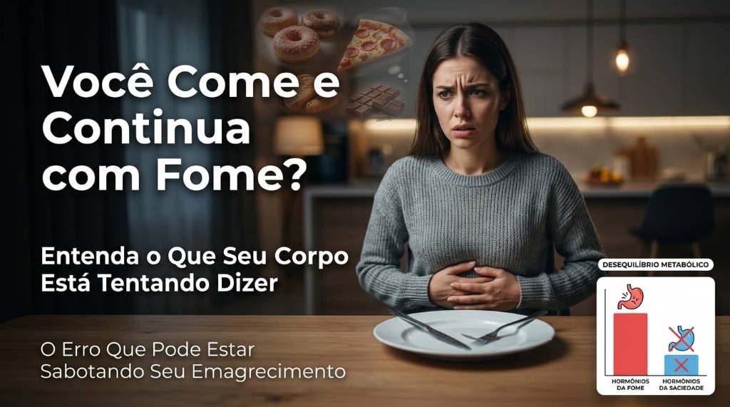Voc&ecirc; Come e Continua com Fome? Esse Sinal Pode Estar Ligado ao Seu Corpo (N&atilde;o &eacute; Falta de For&ccedil;a de Vontade)