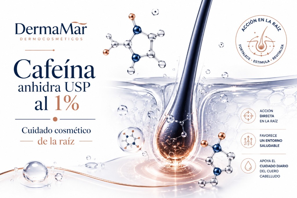 S&eacute;rum capilar con cafe&iacute;na para crear tu marca | DermaMar