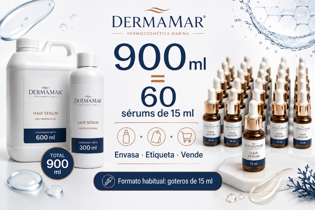 Conoce Caffeine Fortifying PRO: s&eacute;rum capilar terminado con cafe&iacute;na, niacinamida, pantenol y ecto&iacute;na, listo para envasar.