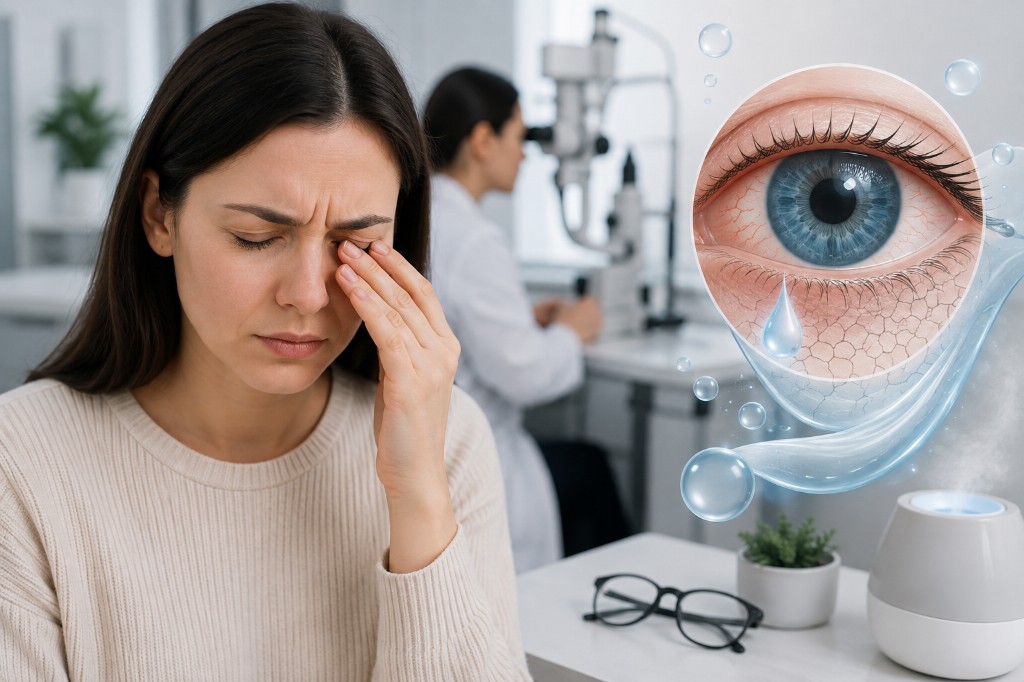 ¿Sientes ardor o como si tuvieras arena en los ojos? Podría ser ojo seco