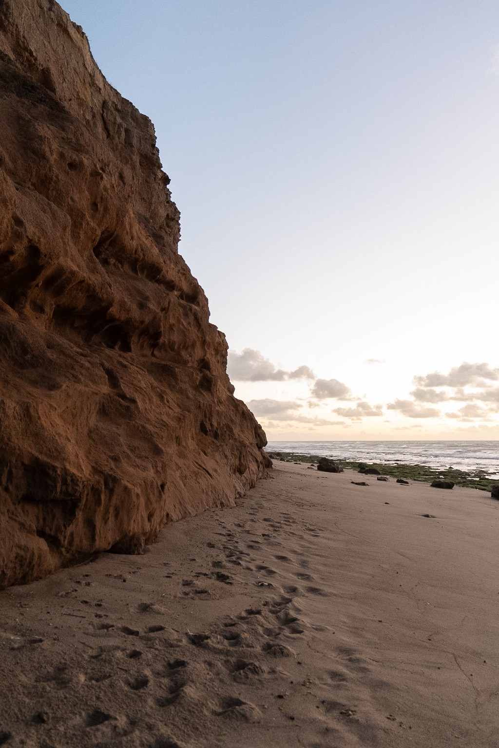 Playa y barranco en Chapadmalal