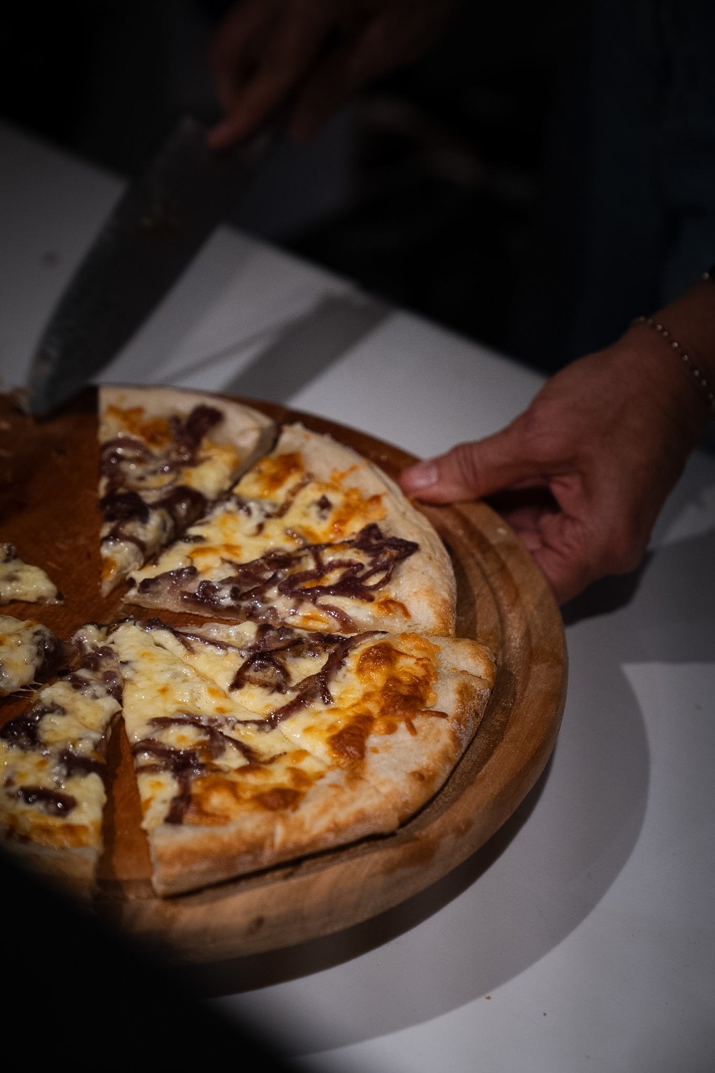Pizzas artesanales de Brato en el evento