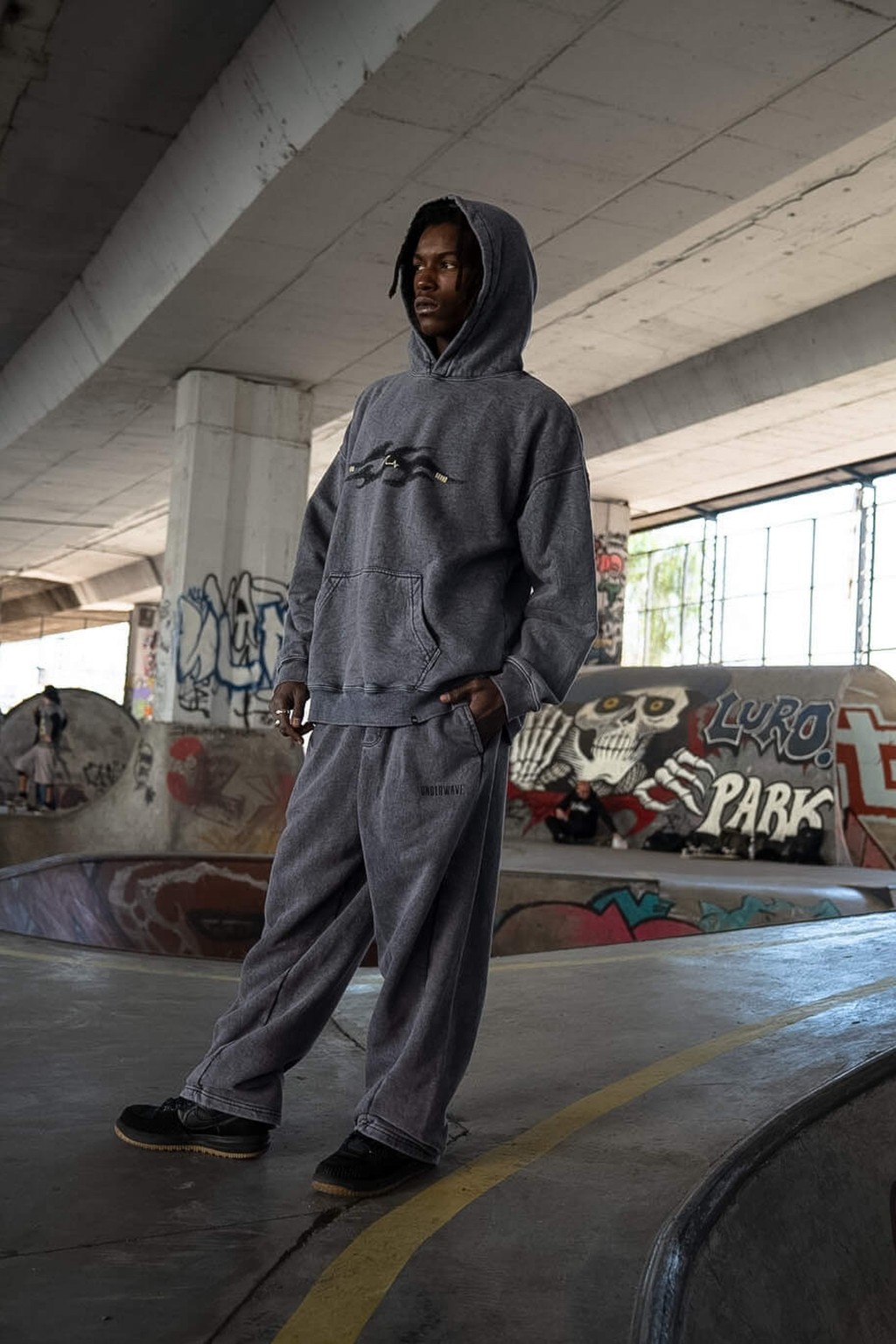 Conjunto Gravel en el skatepark