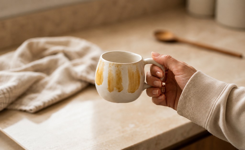 Xícara de cerâmica artesanal: por que faz diferença no seu café do dia a dia