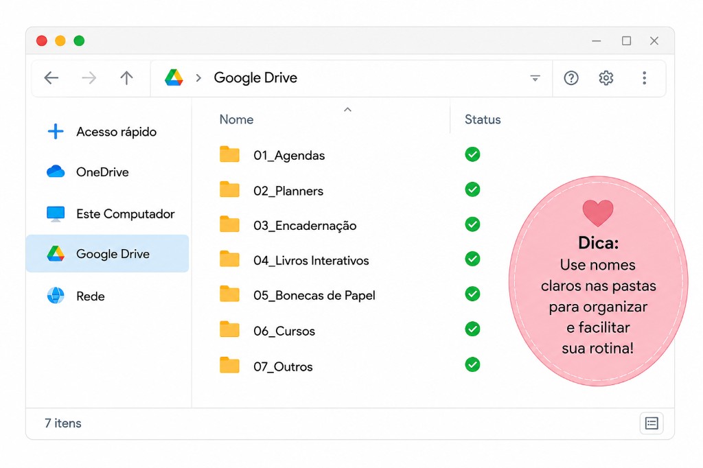 Organize seus arquivos em pastas no Google Drive