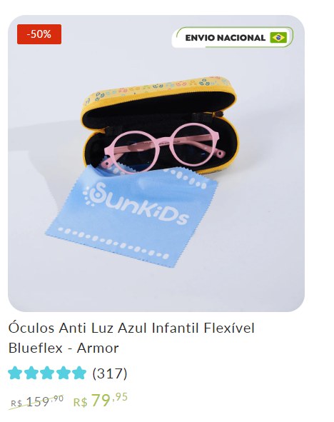 Black SunKids: Óculos BlueFlex