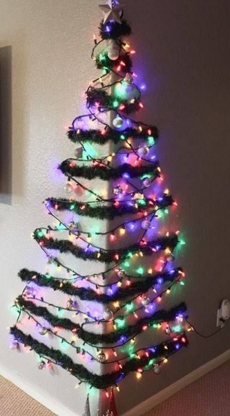 Árvore de Natal usando a quina