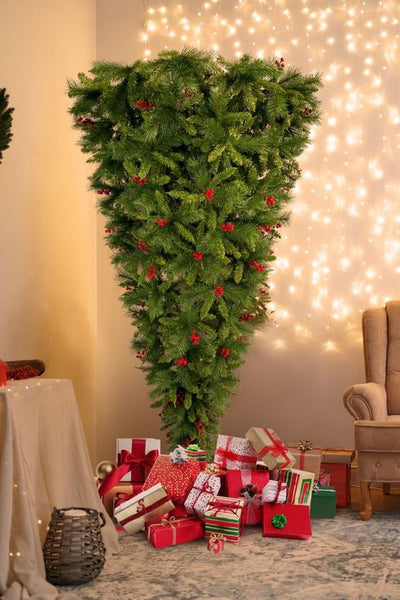 Árvore de Natal criativa: invertidas