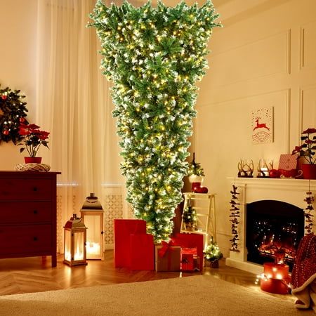Árvores de Natal criativa: invertidas