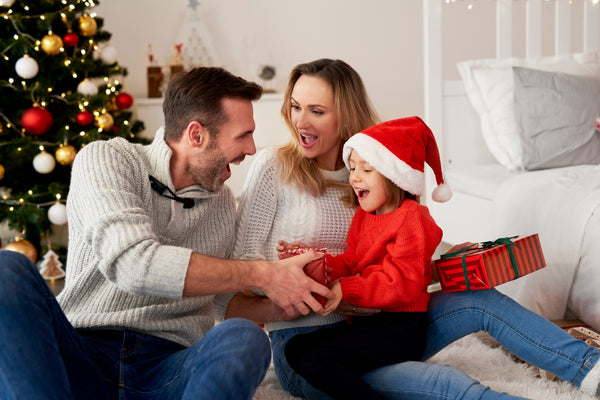 Família feliz no Natal - blog sunkids