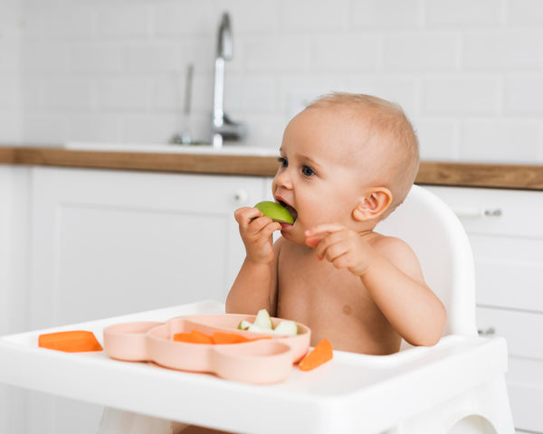 Bebê em introdução alimentar